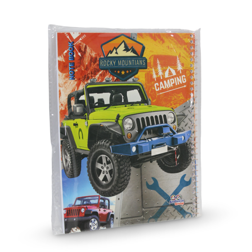 Jeep Wrangler Notebook – 80 Pages - School - Andlosya Group