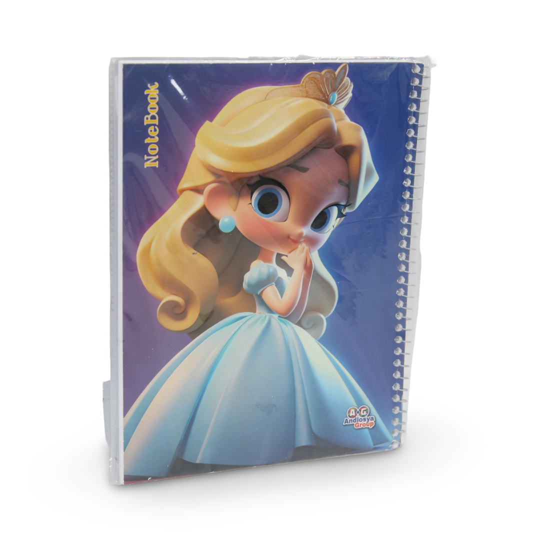 Cinderella Notebook – 80 Pages - School - Andlosya Group