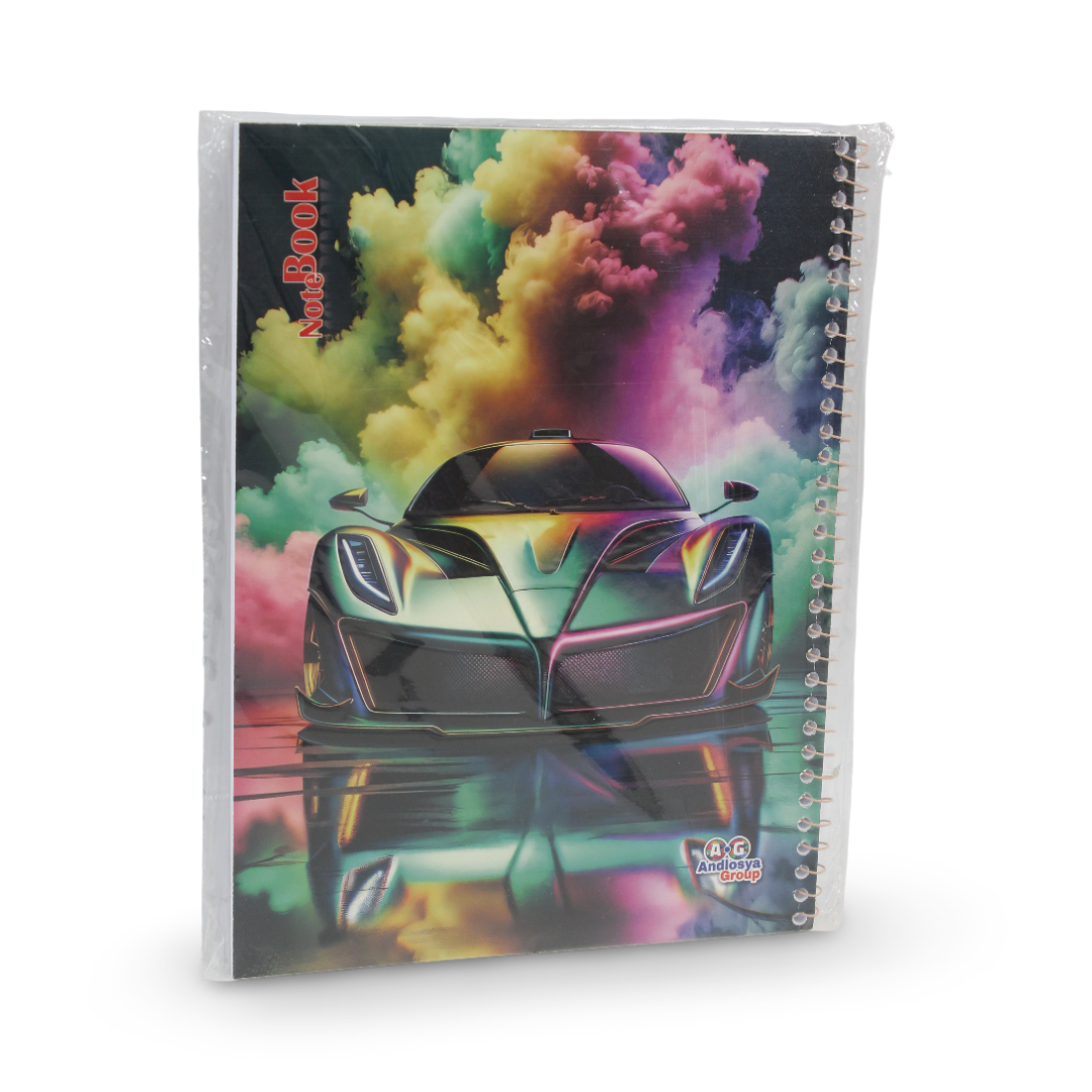 Car Notebook – 80 Pages - School - Andlosya Group