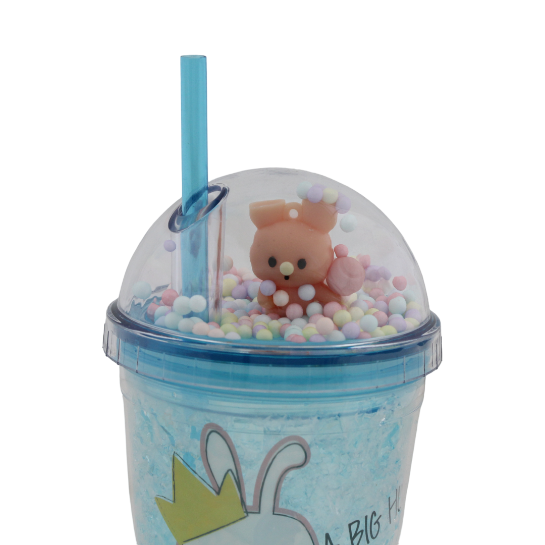 Double-Walled Acrylic Cold Drink Cup Tumbler – Baby Blue Rabbit