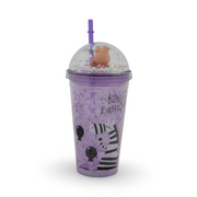 Double-Walled Acrylic Cold Drink Cup Tumbler – Purple Zebra - School - Andalusia