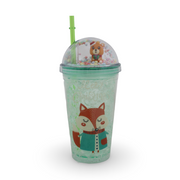 Double-Walled Acrylic Cold Drink Cup Tumbler – Green Fox - School - Andalusia