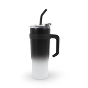 Insulated Mug Tumbler with Straw 1200ml – Black - School - Andalusia