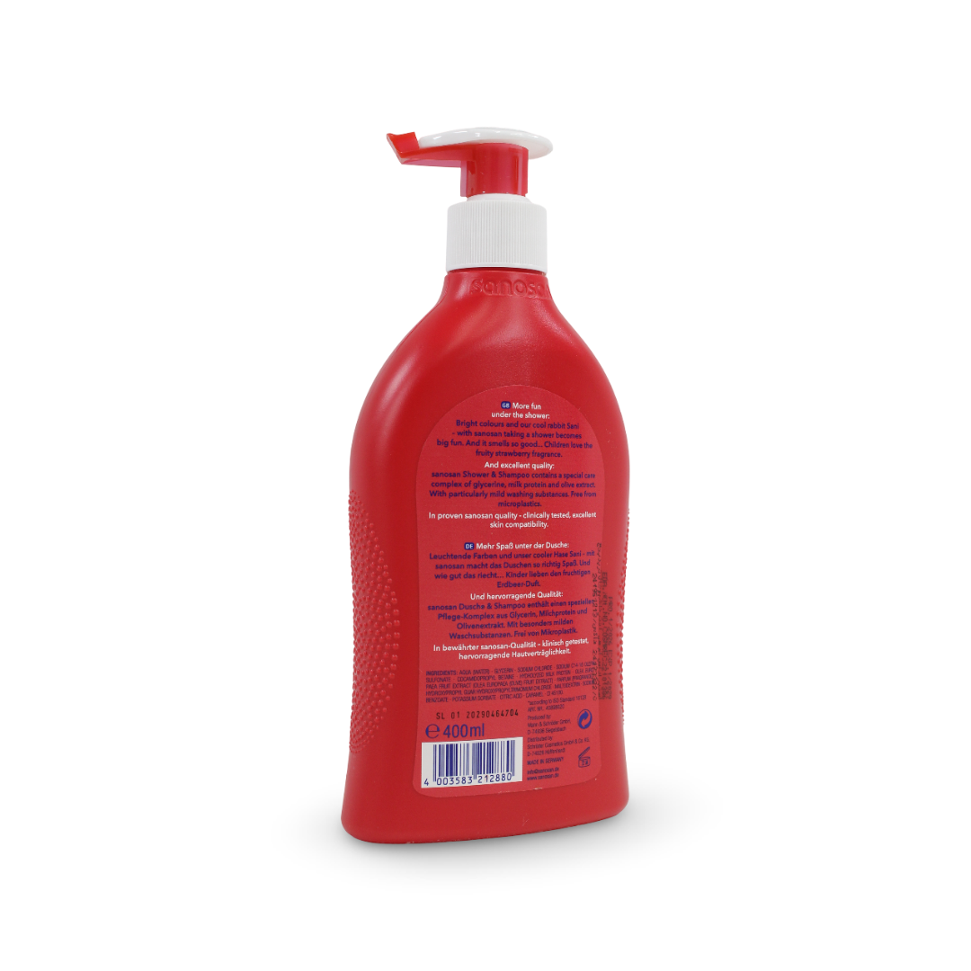 Sanosan Kids Shower & Shampoo Strawberry 400ml