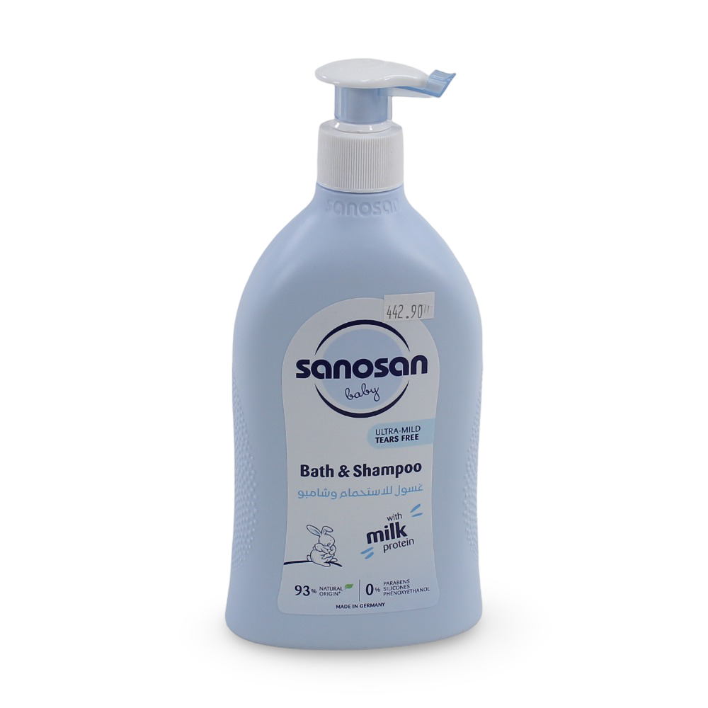 Sanosan Baby Bath & Shampoo - 500 ml - Baby Essentials