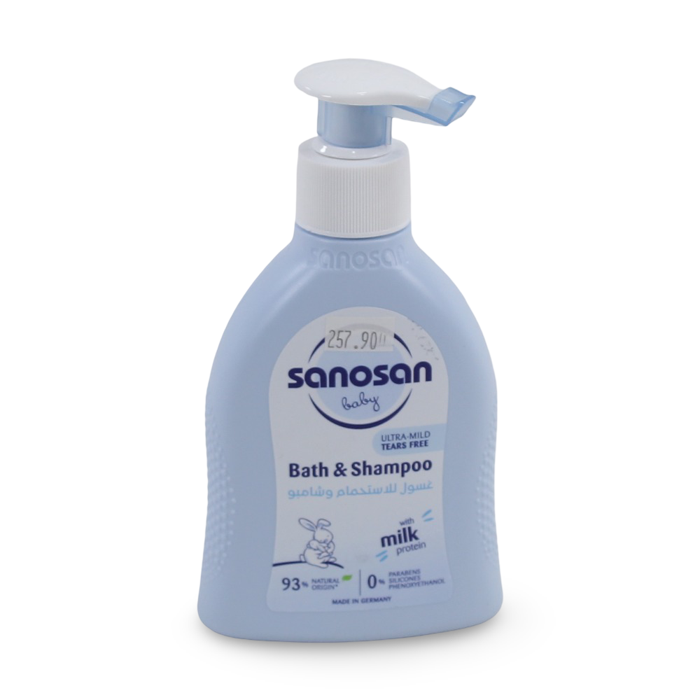 Sanosan Shampoo & Bath 200 ml - Baby Essentials