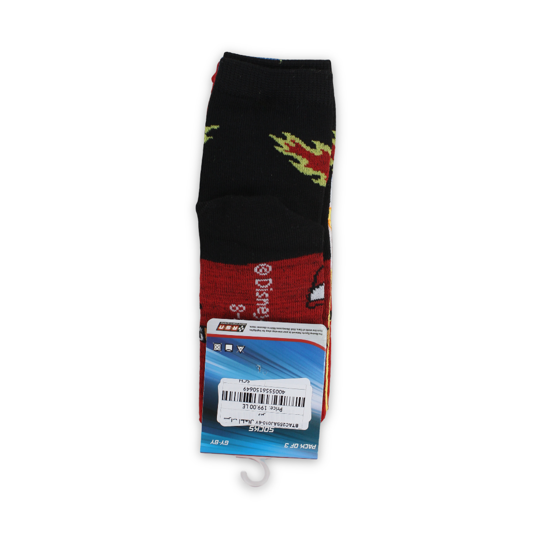 DC Comics Boys Cars Socks – Pack Of 3
