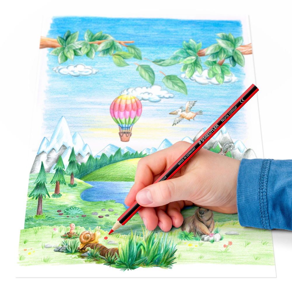 Staedtler Noris Wooden Colored Pencils – 24 Colors (20+4 Promotion)