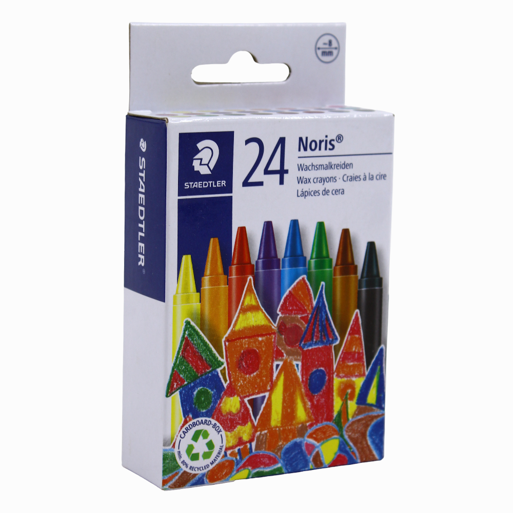 Staedtler Noris Wax Crayons – 24 Colors