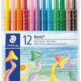 Staedtler 12 Noris Club Color Twister Wax Crayons