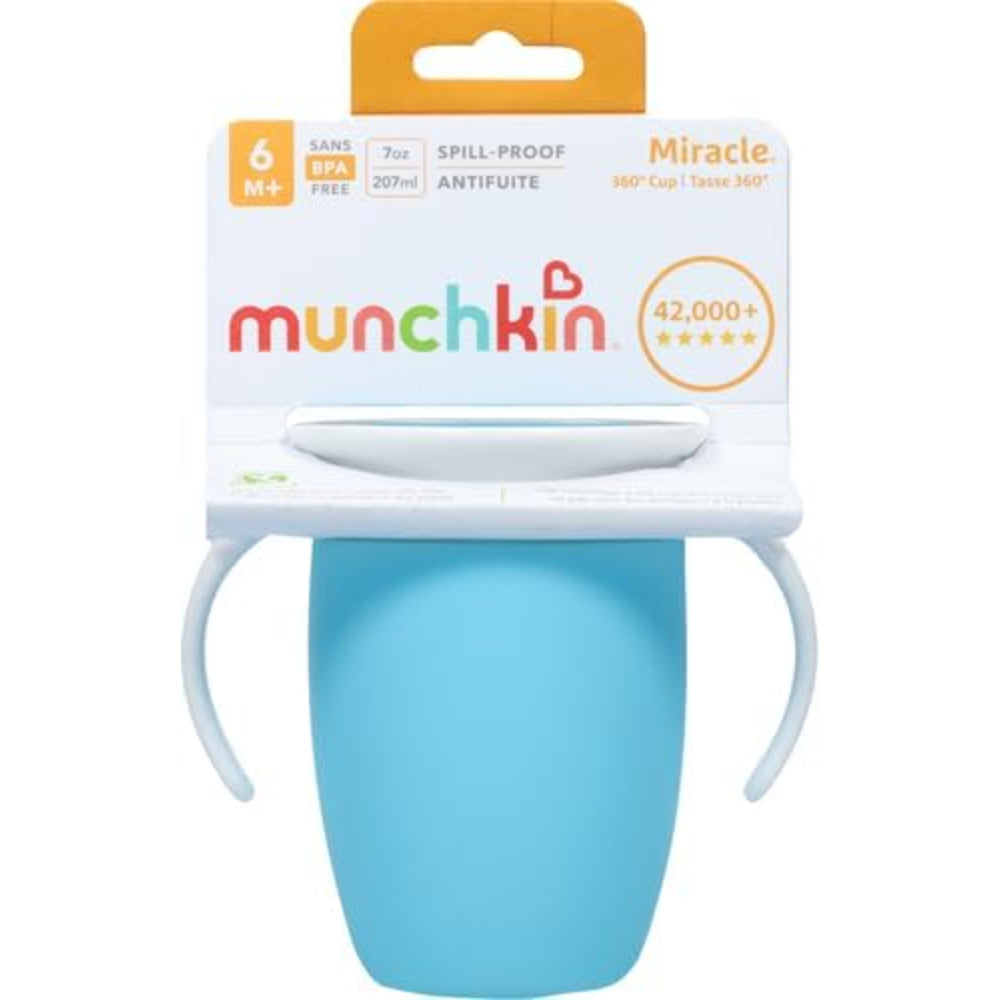 Munchkin Miracle® 360° Trainer Cup 7 oz – Blue - Baby Essentials