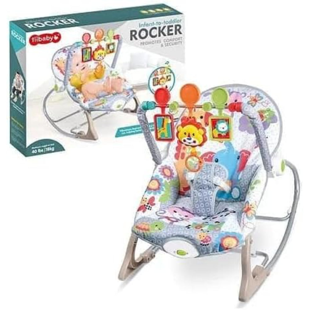Tiibaby Infant-to-Toddler Rocker – Grey