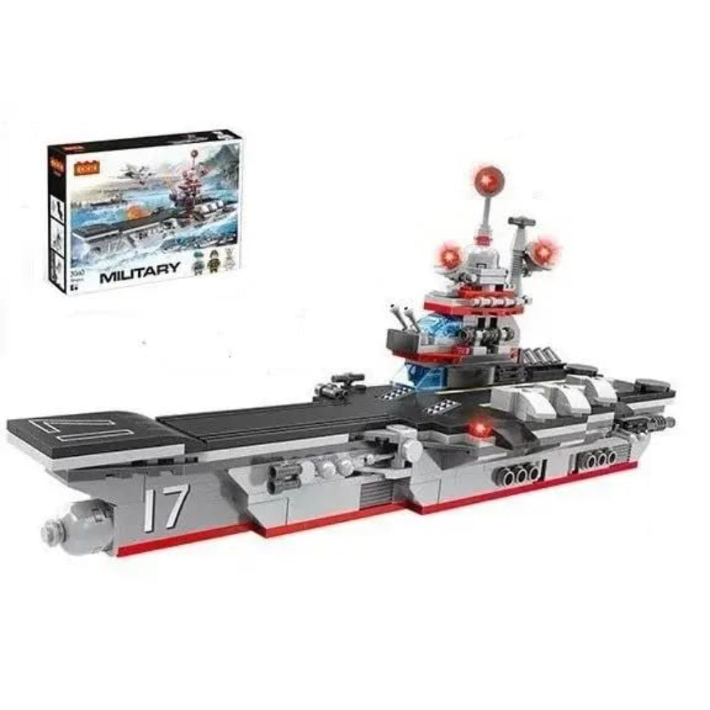 Cogo Military 4-in-1 Cruise Ship Building Block Set – 594 Pcs - Toys