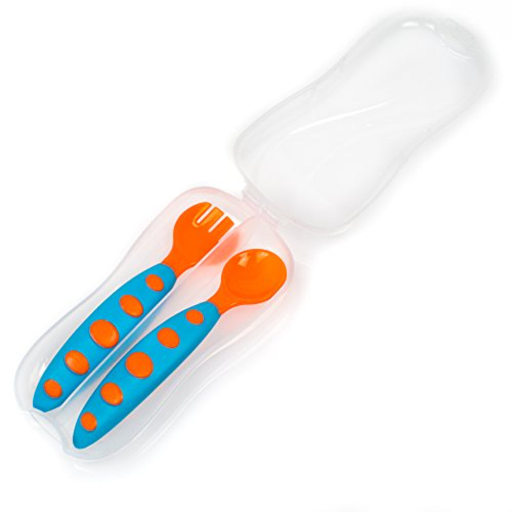 True Plastic Spoon & Fork Set With Case