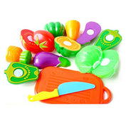 Pretend Cutting Food Playset – 19 Pcs