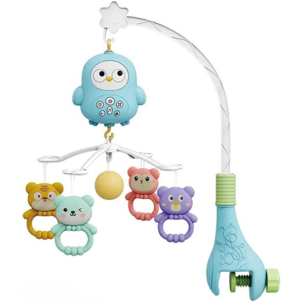 "Happy Bed Bell" Musical Mobile for Baby Crib – Mint