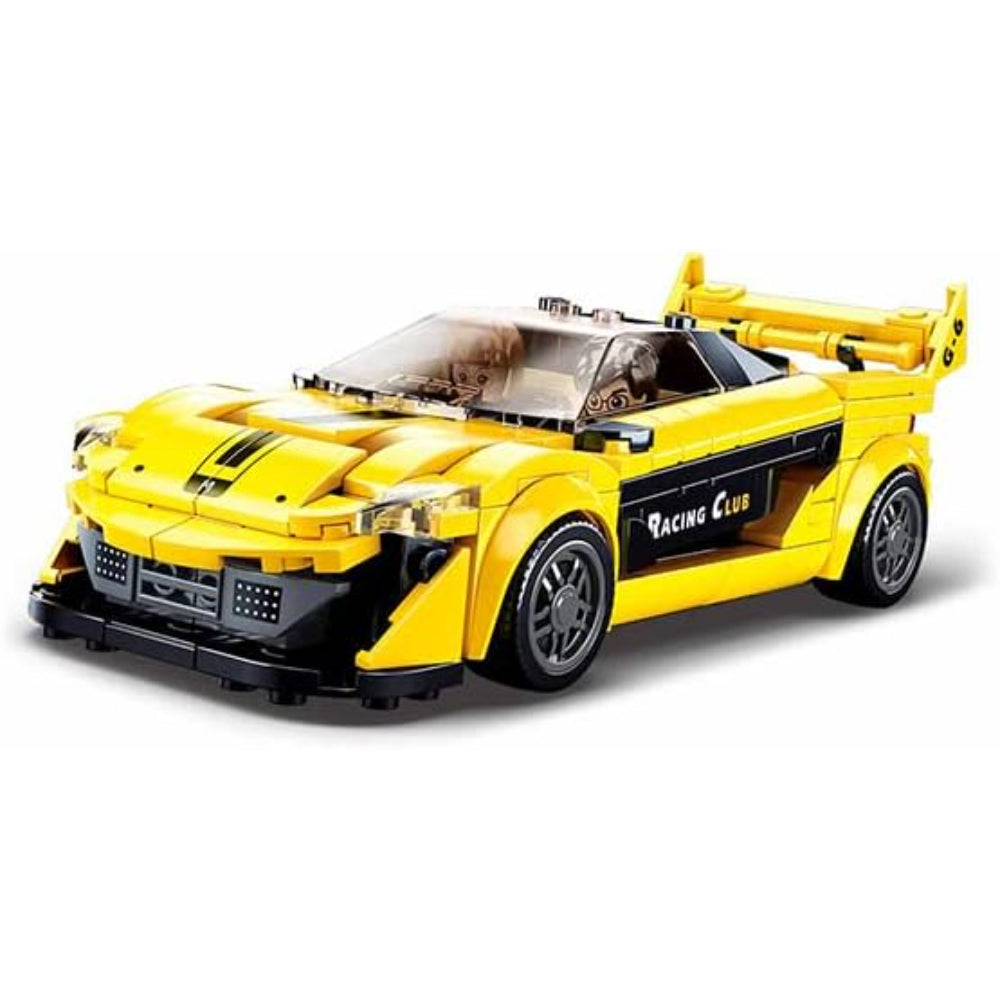 Sluban Model Bricks Yellow English Super Car - 283Pcs