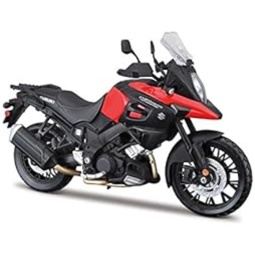 Maisto Suzuki V-Strom Die-Cast Motorcycle with Stand – 1:12 Scale - Toys