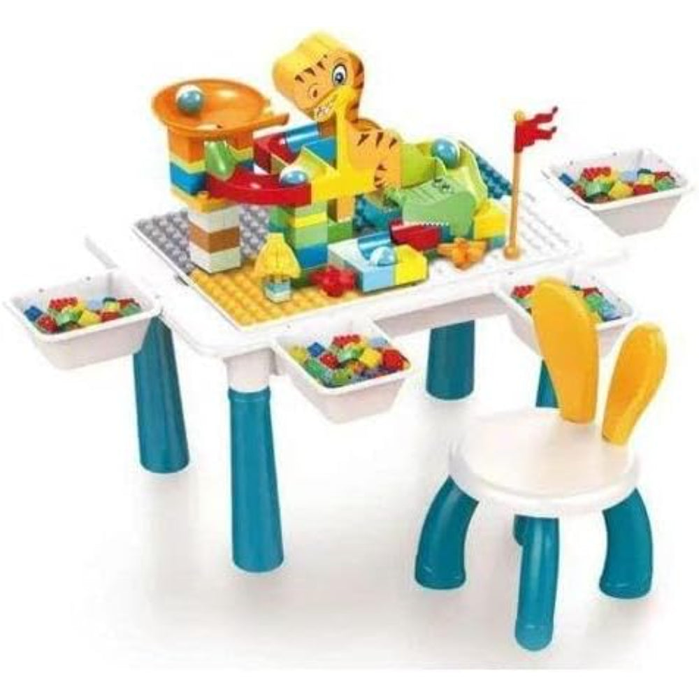 6-in-1 Multifunctional Building Blocks Table - 104 Pcs