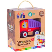 Kids Hits Wooden Building Set Dump Truck