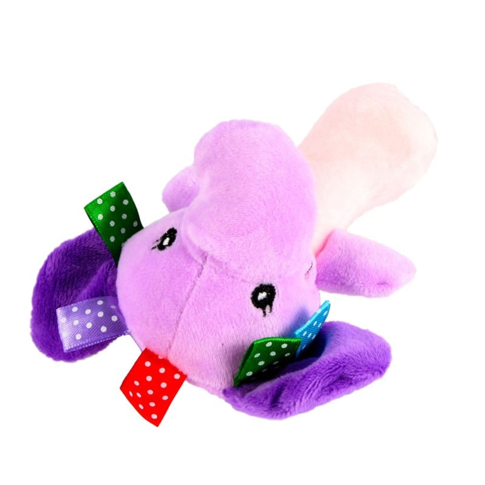 Soft Elephant Rattle Toy for Babies – Purple