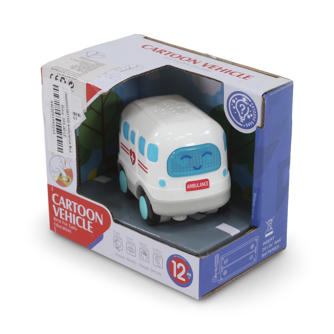 Huanger Cartoon Vehicle Ambulance Musical Toy