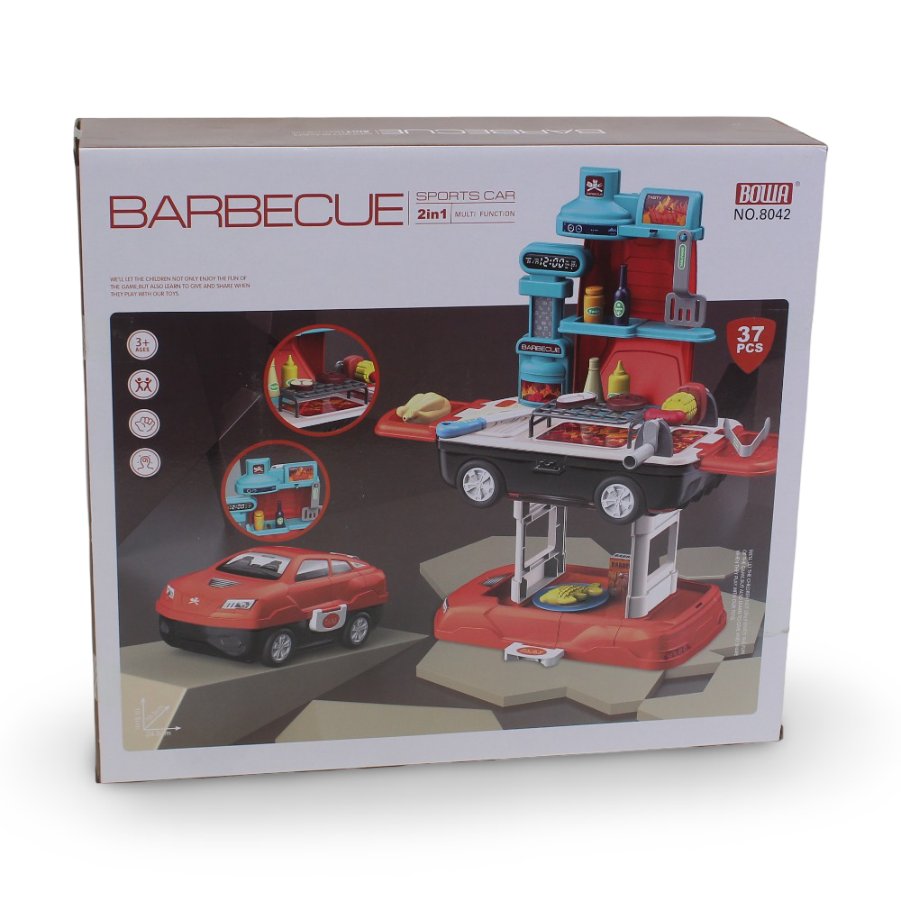 Barbecue Sports Car Playset - 37 Pcs - Toys - OKO
