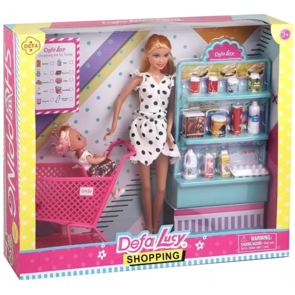 Defa Lucy Mother & Daughter Supermarket Playset