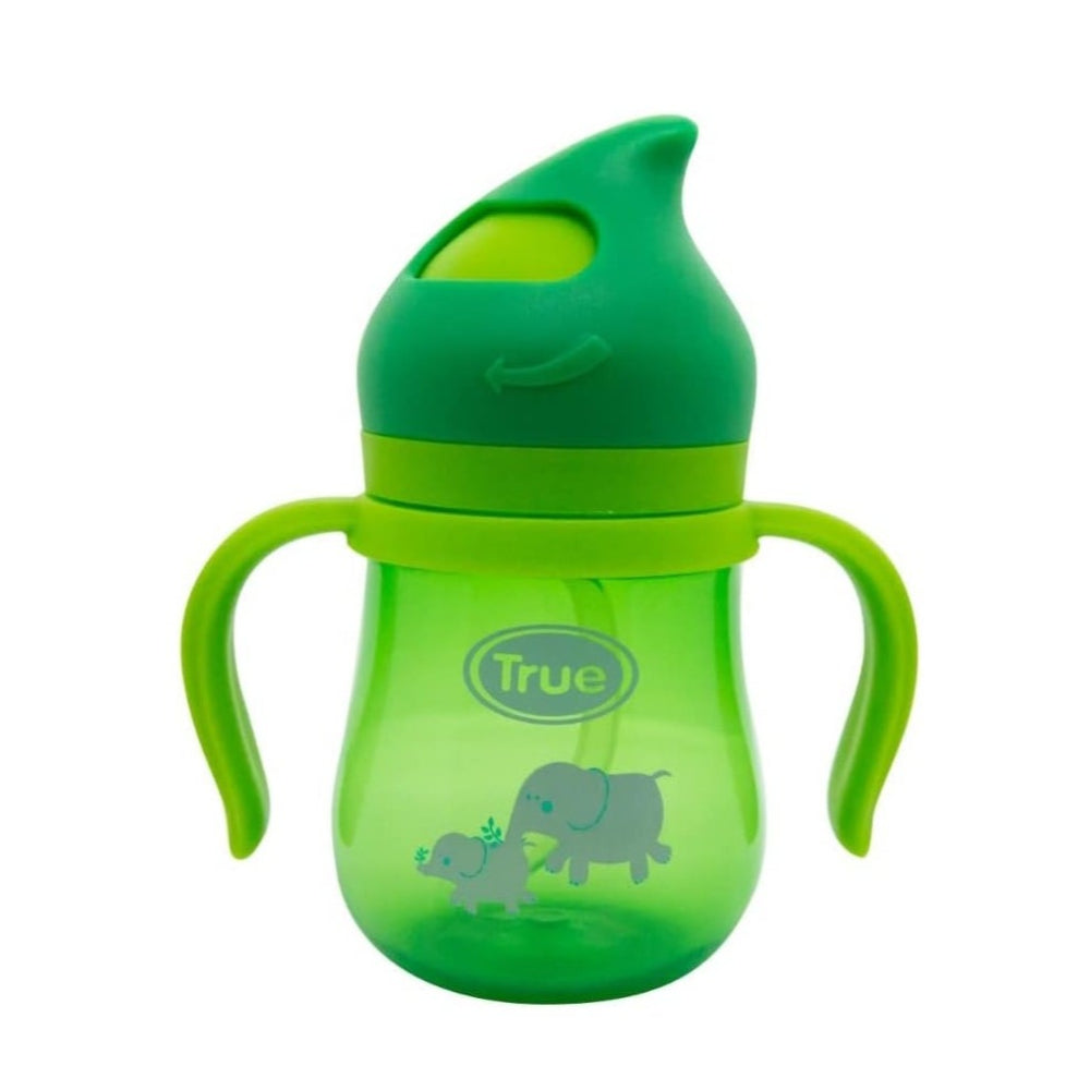 True Gold Sports Cup with Straw 210ml – Green - Baby Essentials