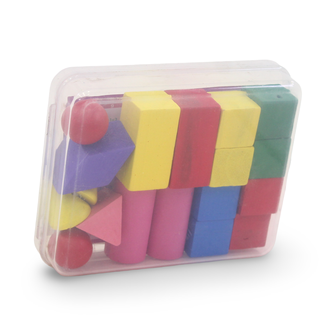 Wooden Blocks & Shapes Box