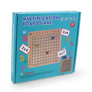 Wooden Multiplication Board Game + Cards