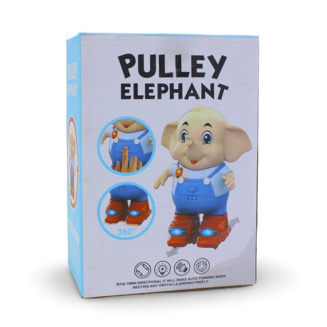 Pulley Elephant Musical Skating and Dancing Toy