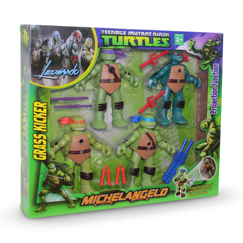 Teenage Mutant Ninja Turtles Projection Figures Set - Toys - OKO