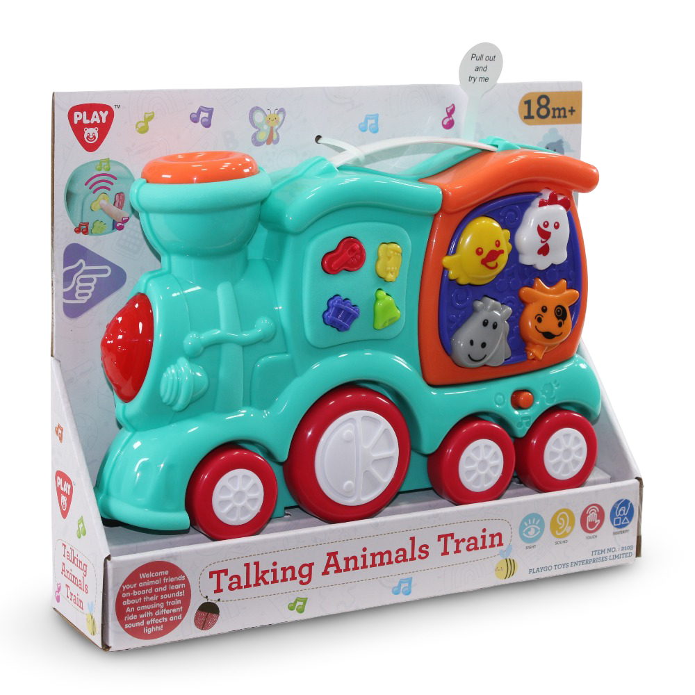 PlayGo Talking Animals Train