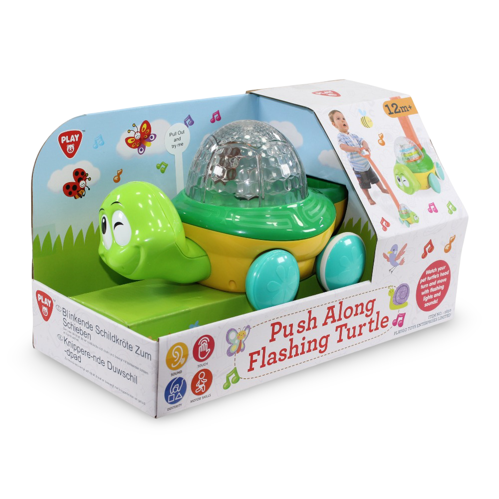 PlayGo Push Along Flashing Turtle