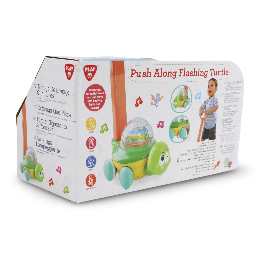 PlayGo Push Along Flashing Turtle
