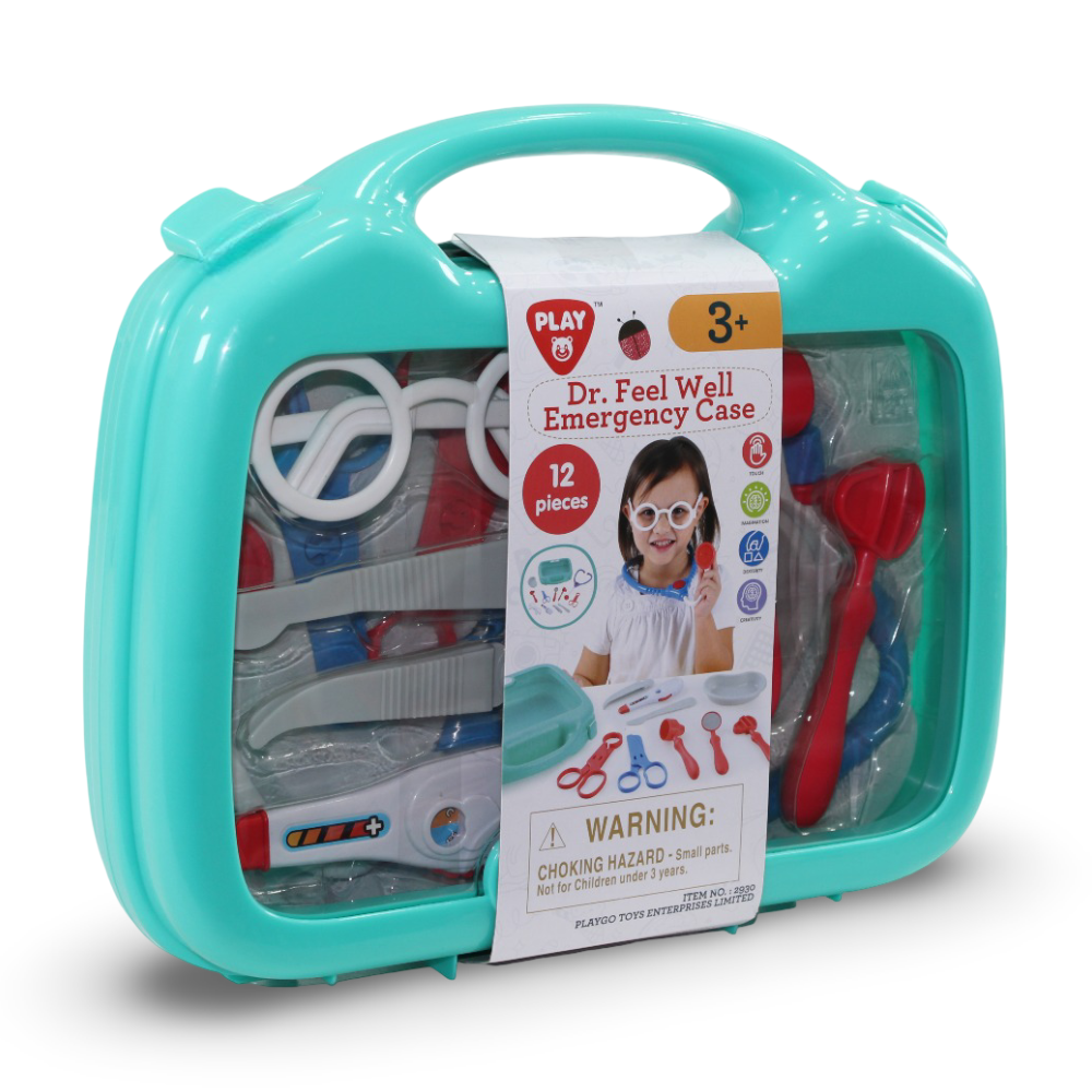 PlayGo Dr. Feel Well Emergency Doctor Case – 12-Piece