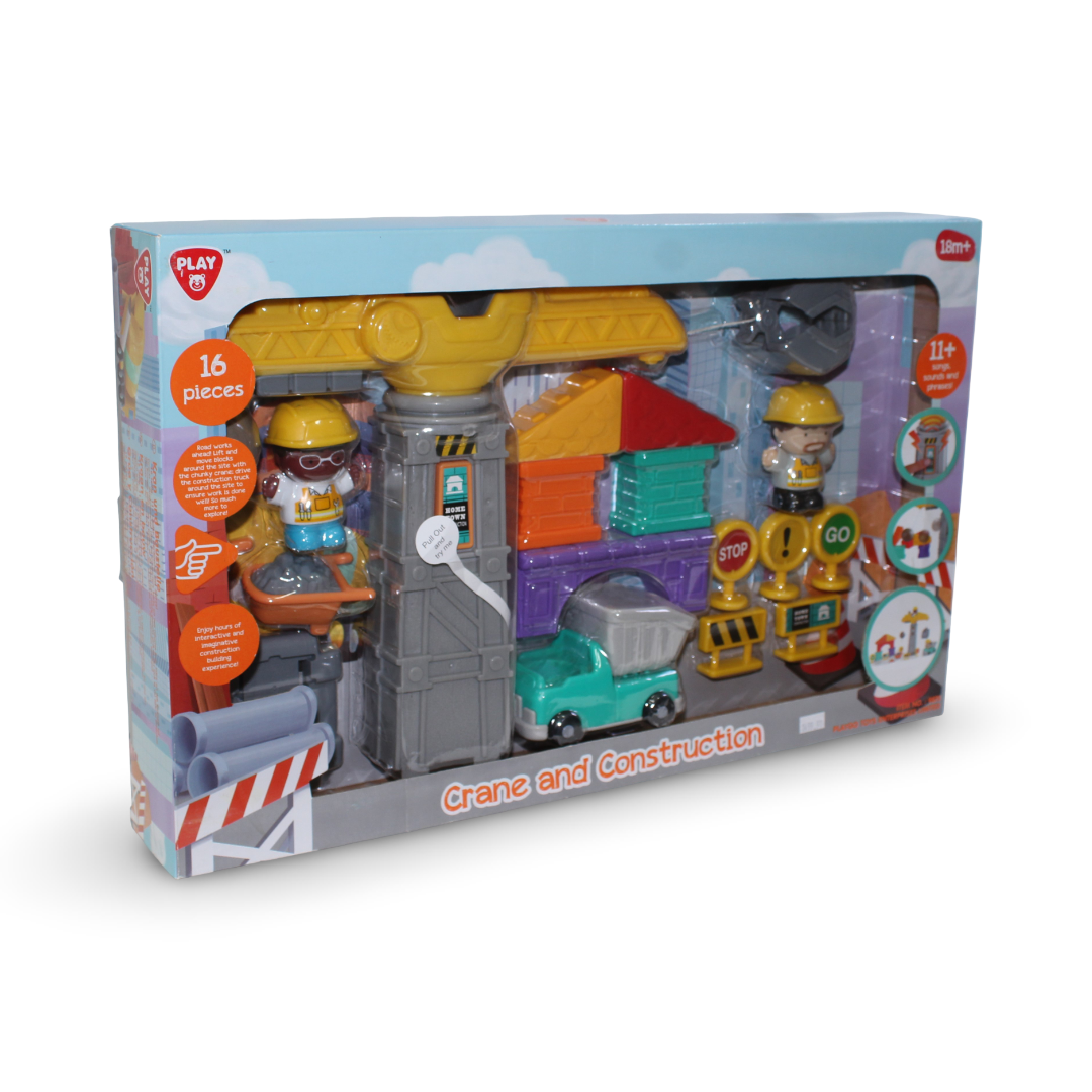PlayGo Crane and Construction Set