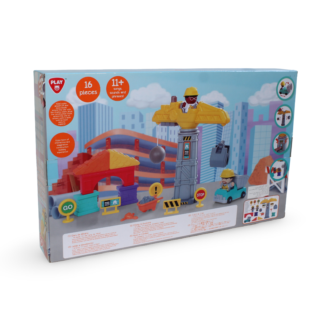 PlayGo Crane and Construction Set