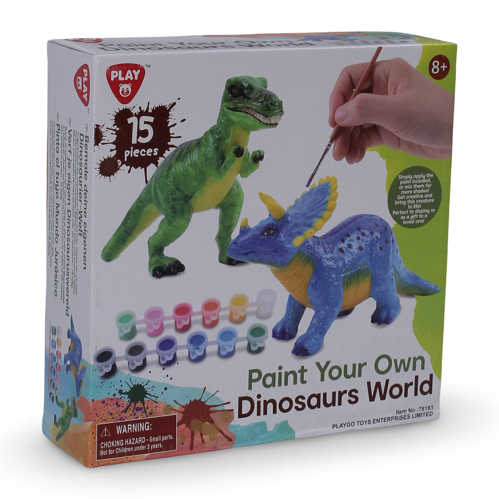 PlayGo Paint Your Own Dinosaurs World – 15 Pcs