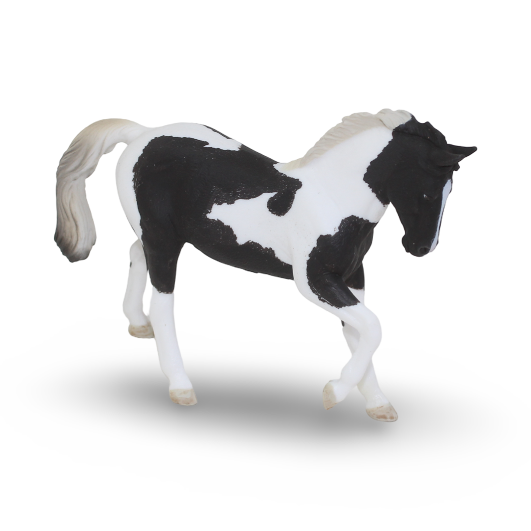 CollectA Warmblood Stallion – Black Tobiano Figurine - Toys