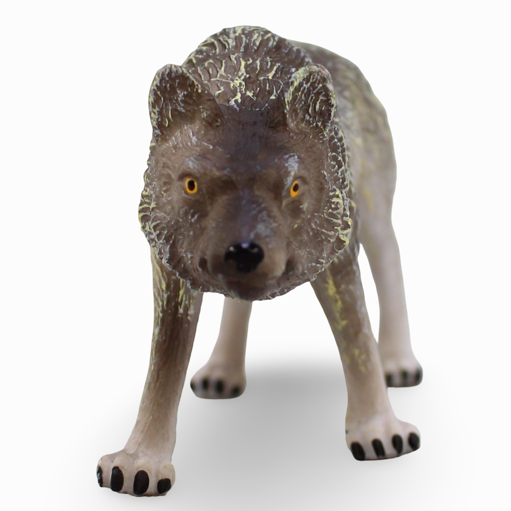 Timber Wolf Hunting Figurine