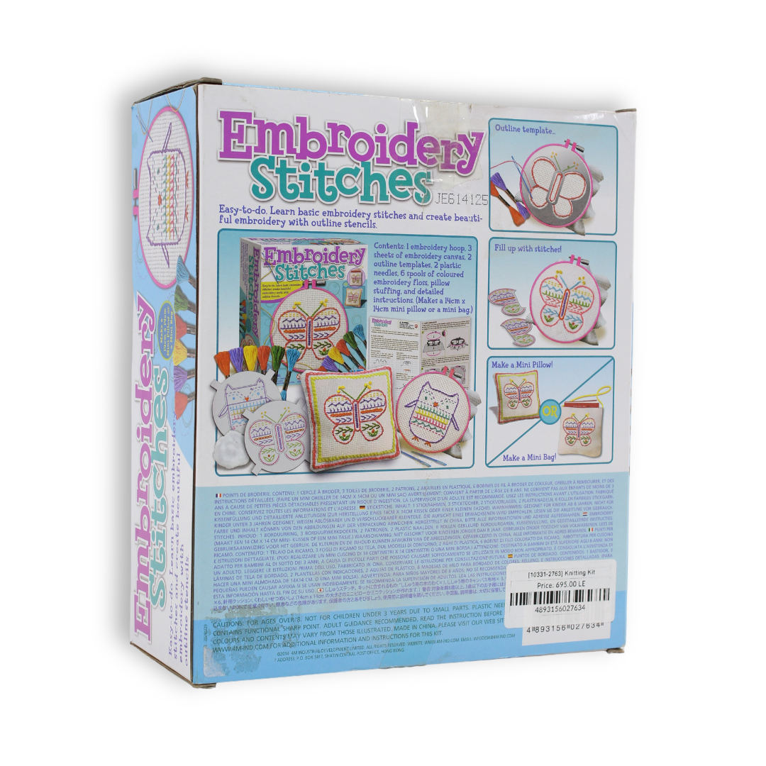 4M Easy-to-Do Embroidery Stitches Kit