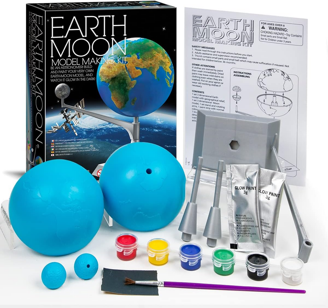 4M KidzLabs Earth and Moon Model Making Kit - Toys