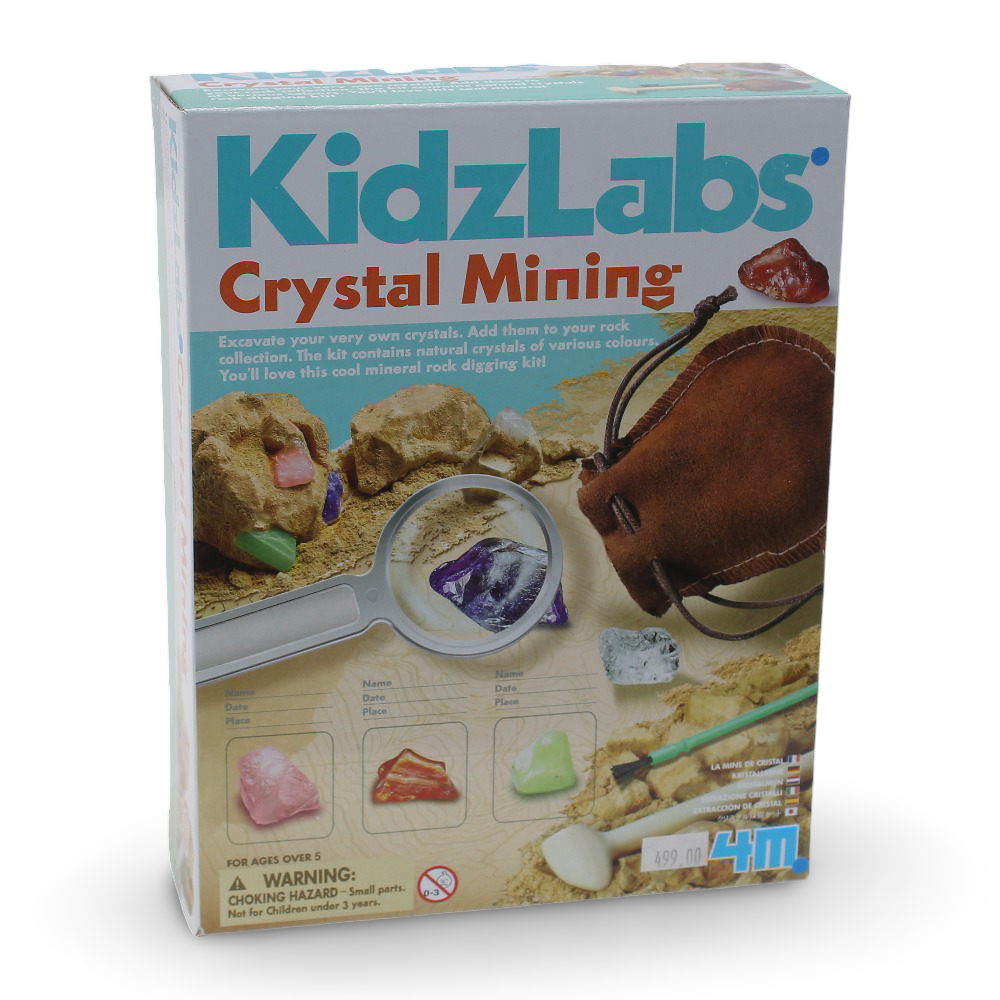 4M KidzLabs Crystal Mining Excavation Kit - Toys