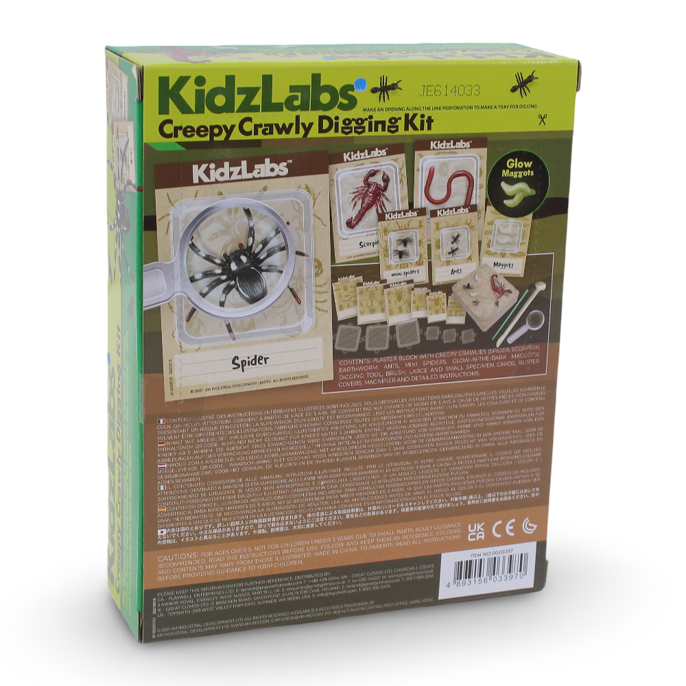 مجموعة أدوات حفر الحشرات المخيفة 4M KidzLabs
