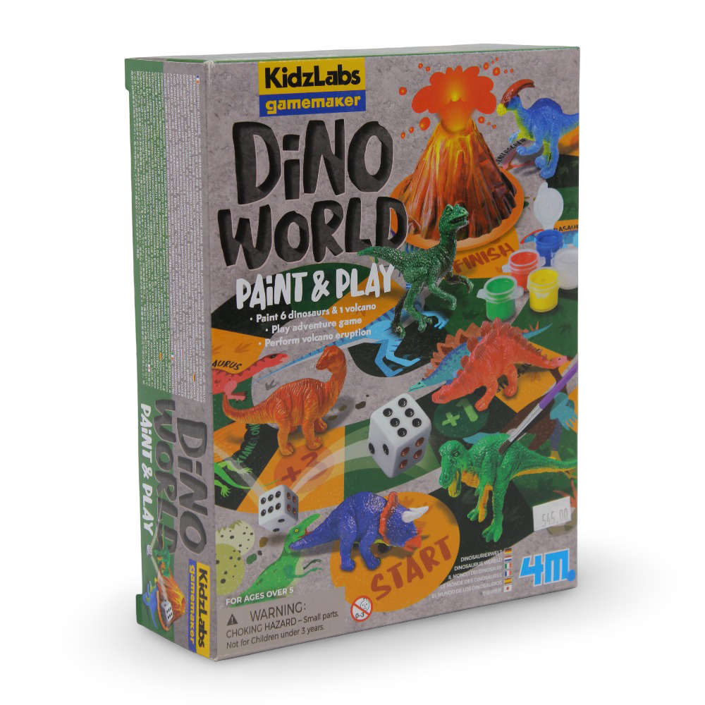 4M KidzLabs Gamemaker Dino World Paint & Play Kit - Toys