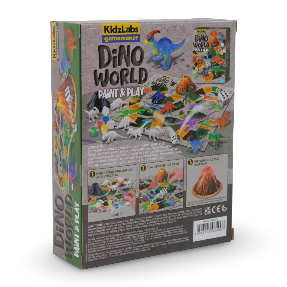 4M KidzLabs Gamemaker Dino World Paint & Play Kit