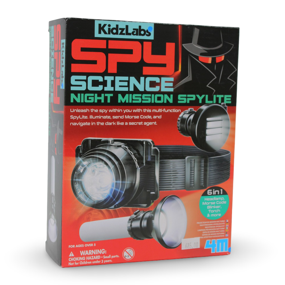 4M KidzLabs Spy Science Night Mission Spylite Kit - Toys