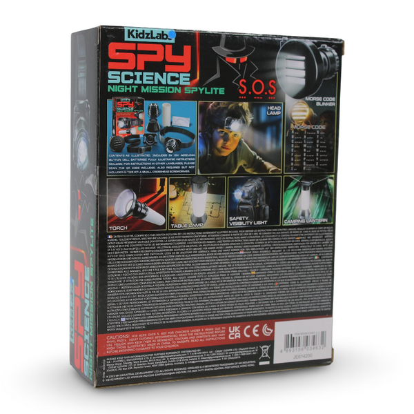 4M KidzLabs Spy Science Night Mission Spylite Kit
